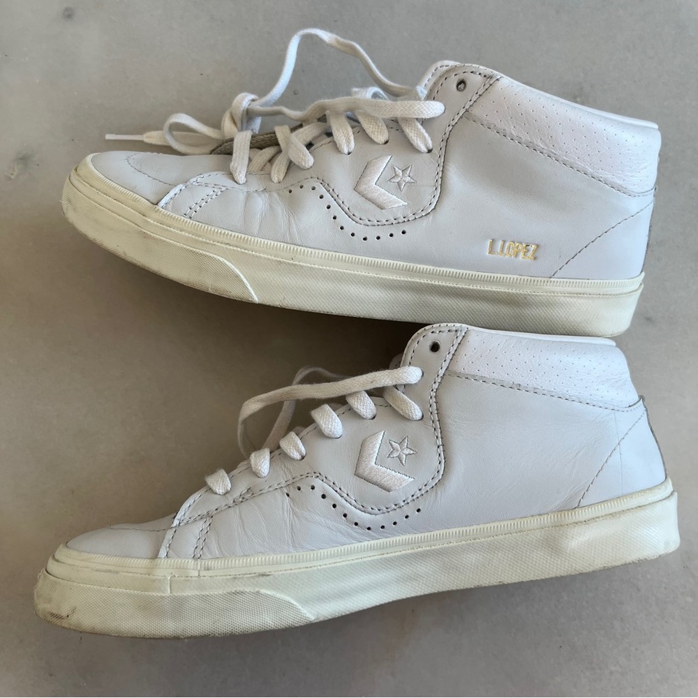 Converse 7.5 women Louie Lopez All Star Leather Mid Sneakers 6 M 38.5 EUR